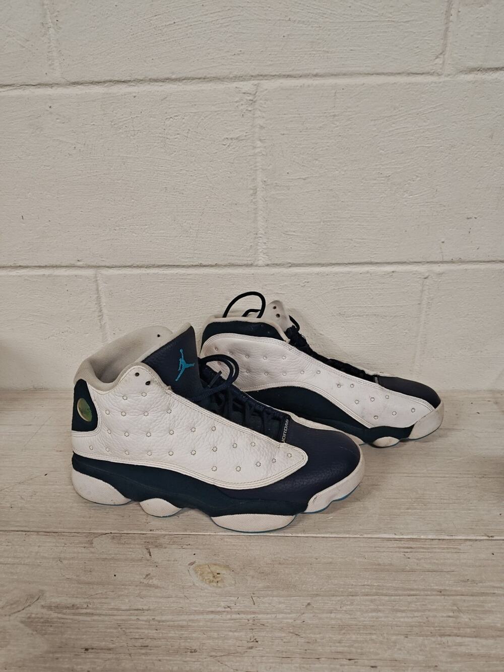 Nike Air Jordan 13 Retro Obsidian Powder Blue White 414571 144 Men's Size 9.5